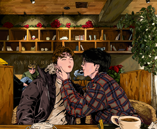 Couple in Cafe